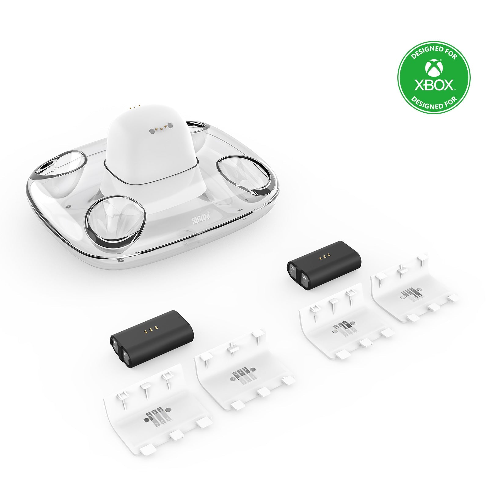 8BitDo Dual Charging Dock for Xbox wireless controllers - Docking Charger for Compatible Game Controllers
