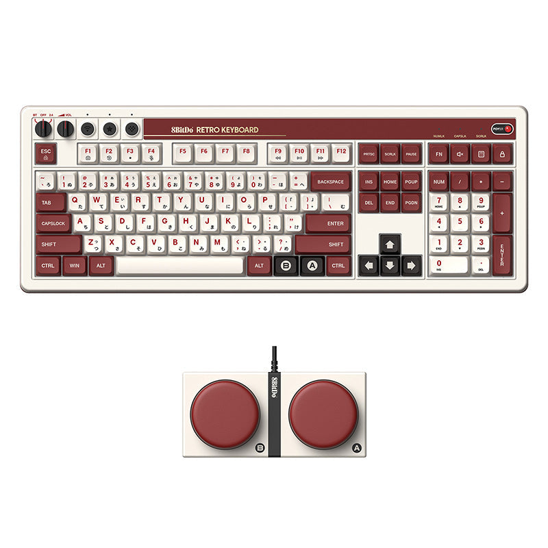 8BitDo Retro 108 Mechanical Keyboard - Desktop Keyboard Collection for Everyday Use