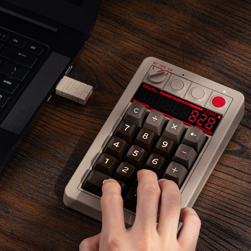 8BitDo Retro 18 Mechanical Numpad - Desktop Keyboard Collection for Everyday Use