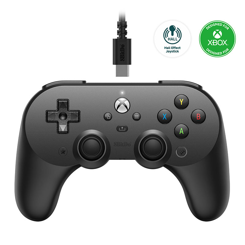 8BitDo Pro 2 Wired Controller for Xbox (Hall Effect joysticks) - Gamepad Edition for Compatible Devices