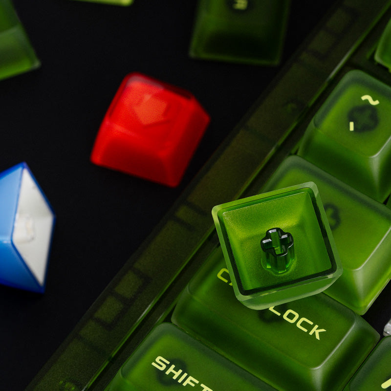 8BitDo Double-Layered Crystal Arrow Keycaps - Keycap Edition for Compatible Keyboard Designs