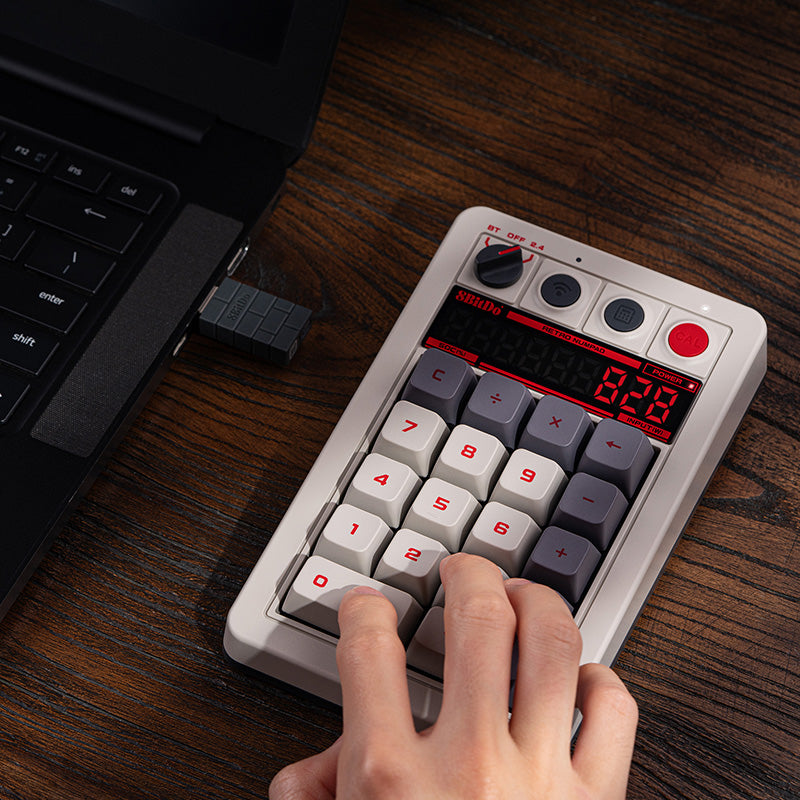 8BitDo Retro 18 Mechanical Numpad - Desktop Keyboard Collection for Everyday Use