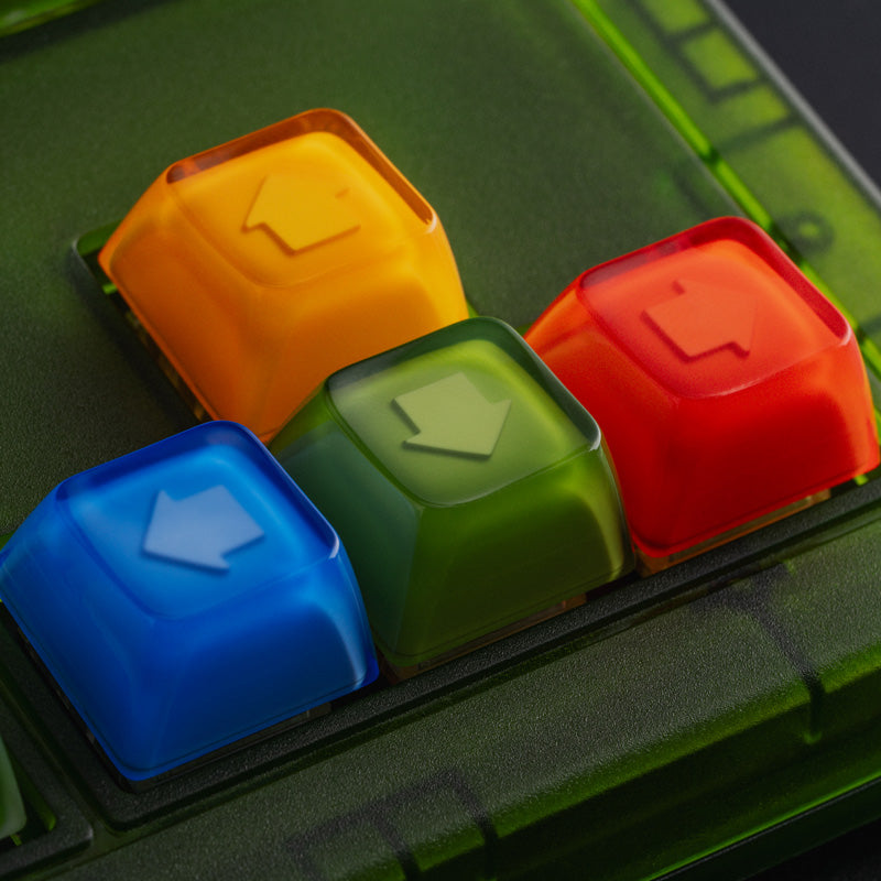 8BitDo Double-Layered Crystal Arrow Keycaps - Keycap Edition for Compatible Keyboard Designs