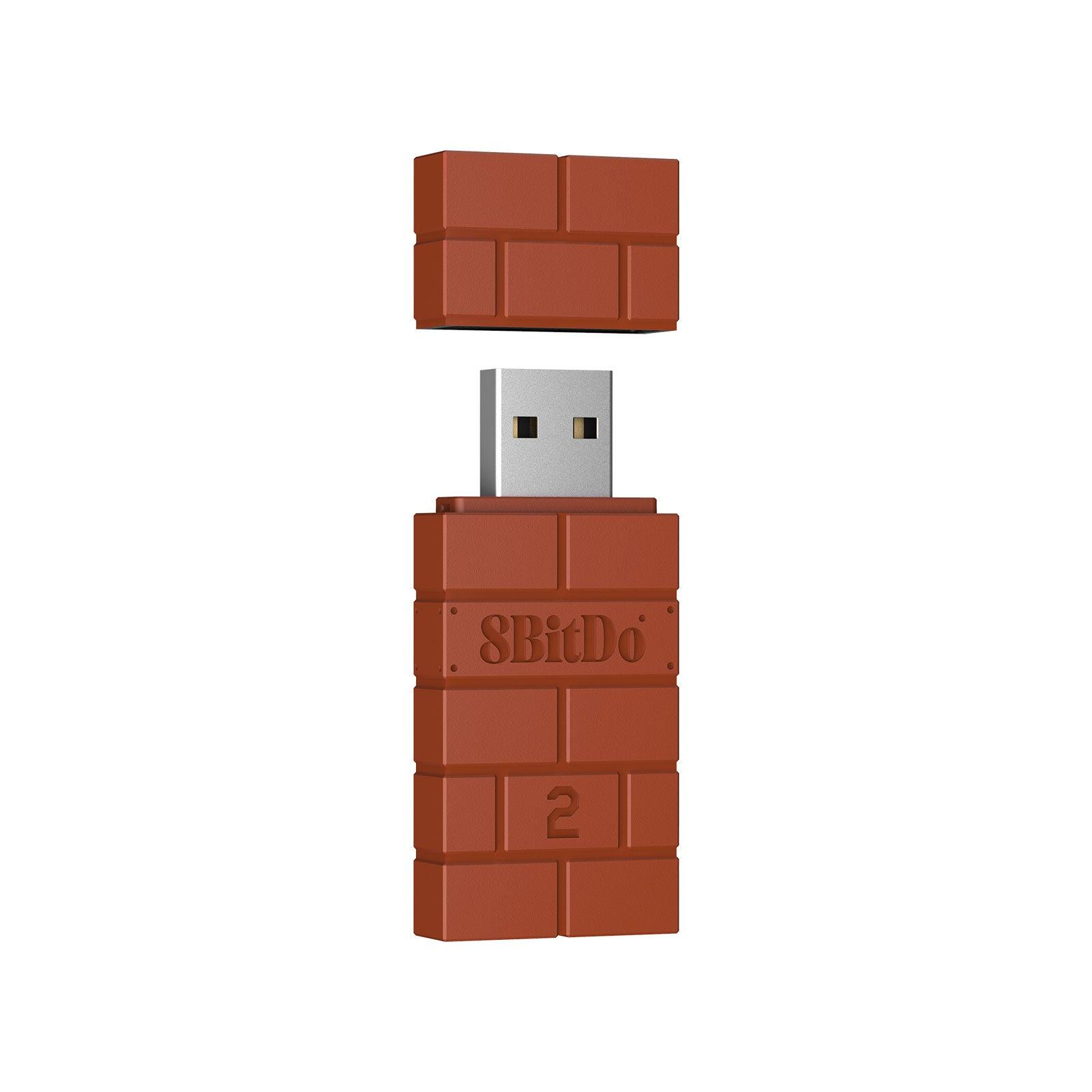 8BitDo Wireless Bluetooth USB Adapter 2 - Controller Receiver Edition for Compatible Systems