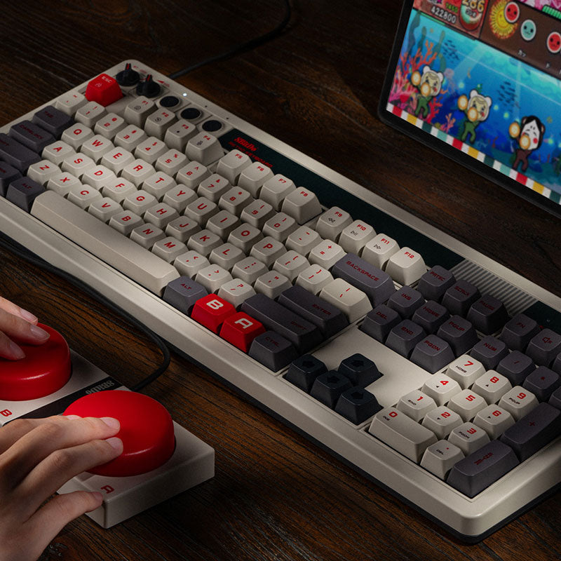 8BitDo Retro 108 Mechanical Keyboard - Desktop Keyboard Collection for Everyday Use