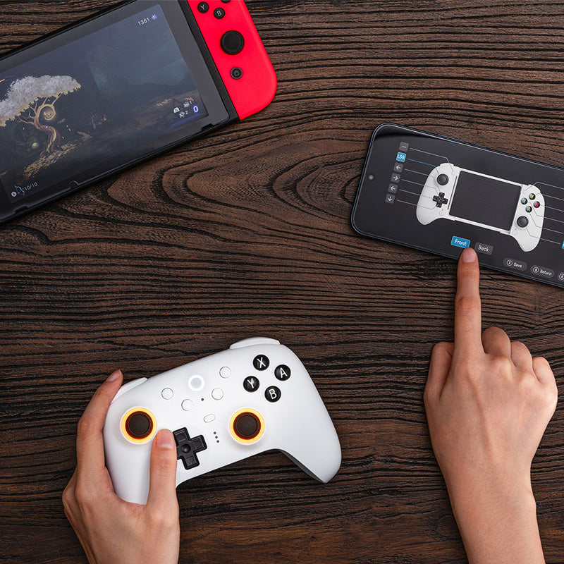 8BitDo Ultimate 2 Bluetooth Controller - Gamepad Edition for Compatible Devices