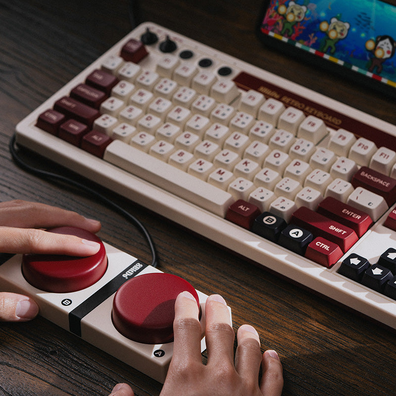 8BitDo Retro Mechanical Keyboard - Desktop Keyboard Collection for Everyday Use