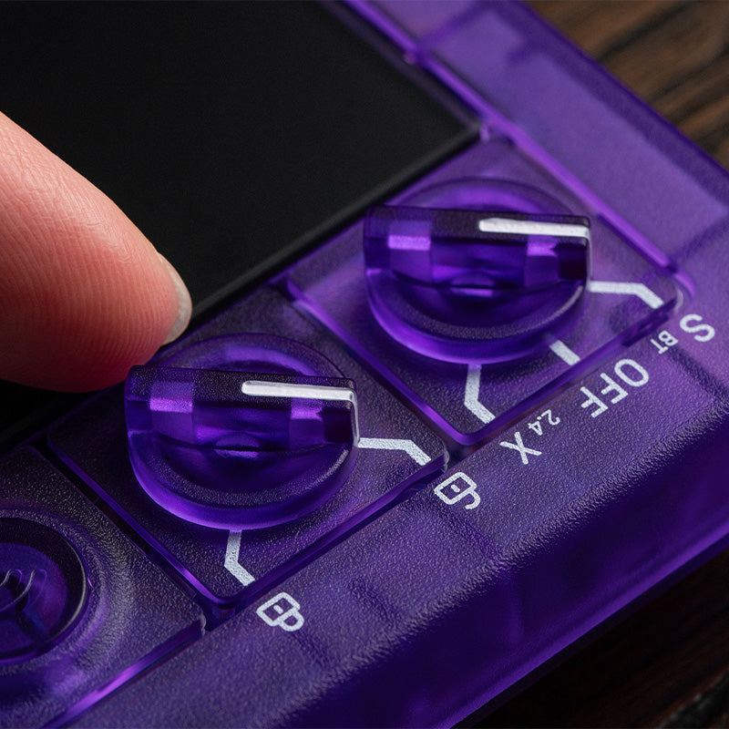 8BitDo Arcade Controller - Transparent Purple Signature Edition - Arcade-Style Game Control Edition