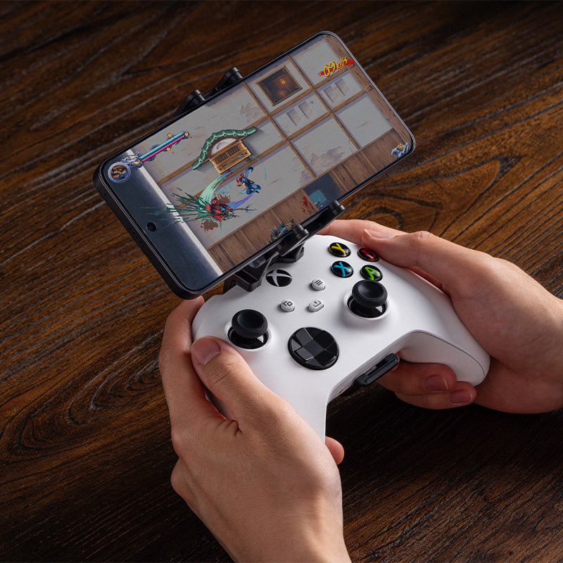 8BitDo Mobile Gaming Clip for Xbox Controllers - Mobile Gaming Mount for Compatible Controllers