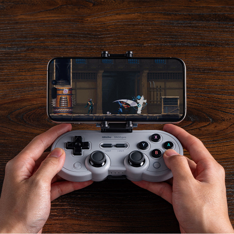 8BitDo Mobile Clip for SN30 Pro - Mobile Gaming Mount for Compatible Controllers