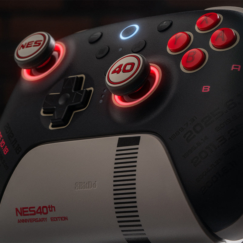 Ultimate 2 Bluetooth - NES 40th Limited Edition - Accessory Edition for Supported 8BitDo Products